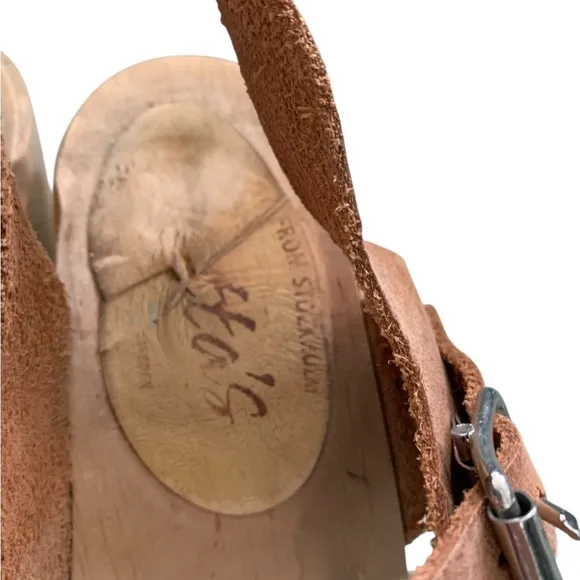 Lotta From Stockholm Classic Heeled Tan Clogs