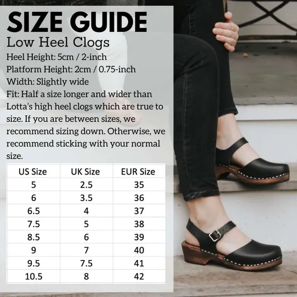 Lotta From Stockholm Low Wood Brown Clogs in Oiled Nubuck 🤎 size 40 (US 9)