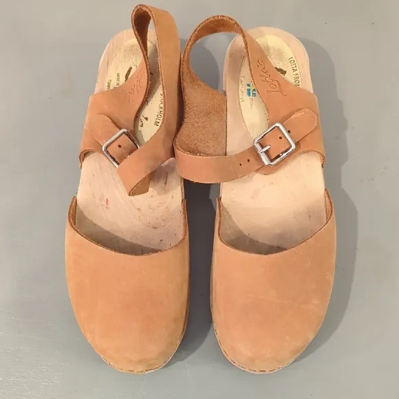 Lotta From Stockholm Low Wood Brown Clogs in Oiled Nubuck 🤎 size 40 (US 9)