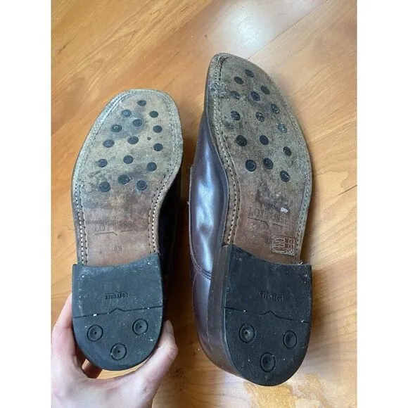 Lottusse Shoes Oxford Oxfords Brown Leather 8.5 Dress