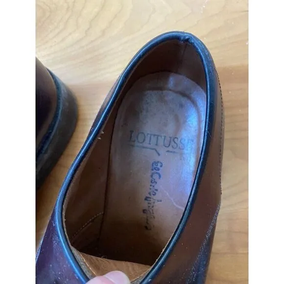 Lottusse Shoes Oxford Oxfords Brown Leather 8.5 Dress