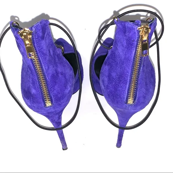 LUSTFORLIFE KissMe Strappy Suede Stiletto Heels