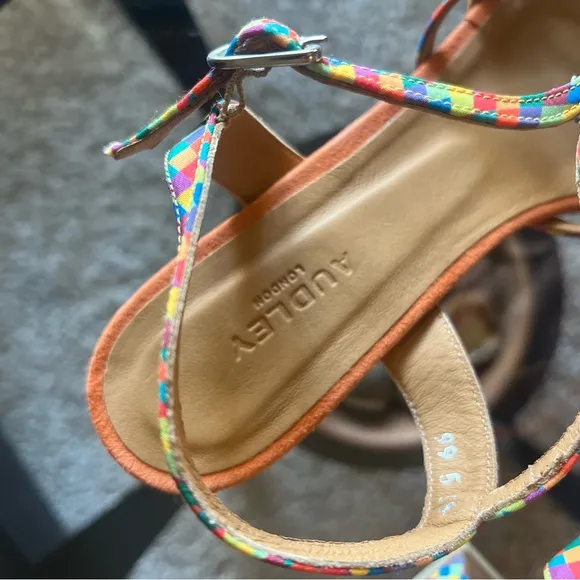 Made in Spain sz38 (I’m 8.5)Multicolor Strappy Women's Heels