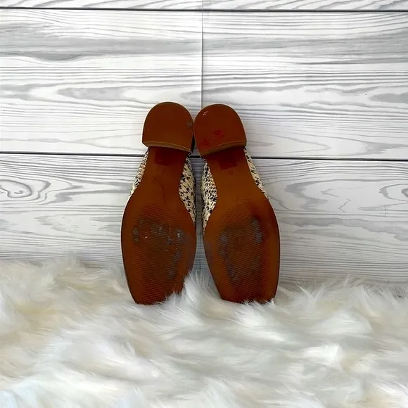 Madewell  “Carey” Mule in Snake Embossed Leather
