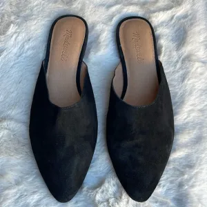 Madewell Remi black suede mules