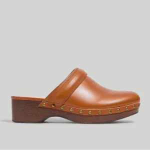 Madewell The Cecily Clog in Oiled Leather