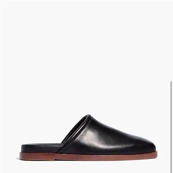 Madewell The Louisa Mule in True Black Size 6.5