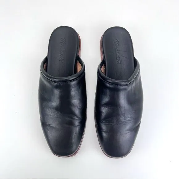 Madewell The Louisa Mule in True Black Size 6.5