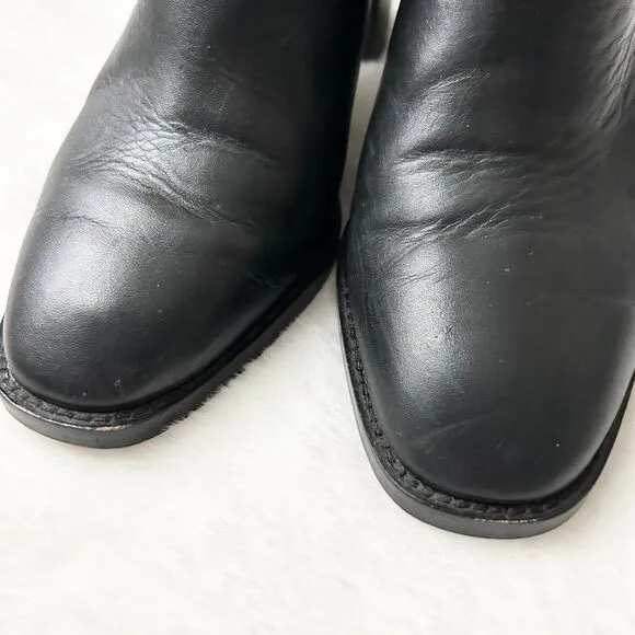 Madewell The Macarro Leather Mule True Black Size 7