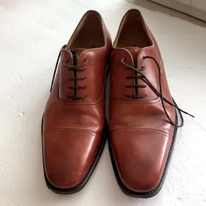 Magnanni Brown Leather Oxford Shoes