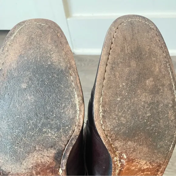 Magnanni Cap toe Lace up Oxfords Brown Men's Leather Dress Shoes Size 8.5M