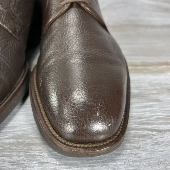 Magnanni Men's Brown Leather Oxfords Dress Shoes Size EU 41 US 8.5