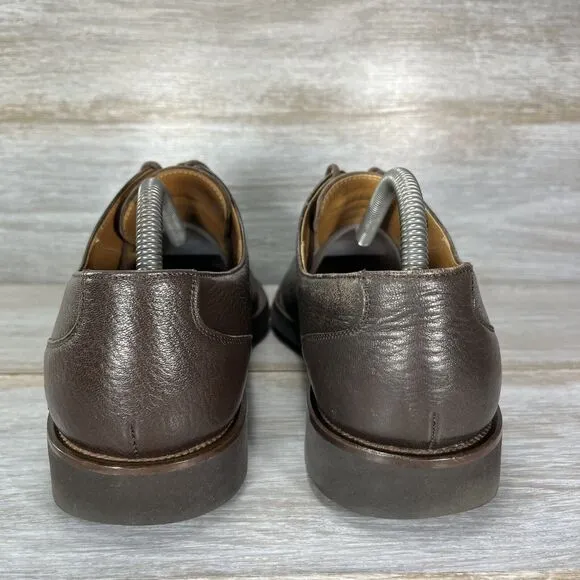 Magnanni Men's Brown Leather Oxfords Dress Shoes Size EU 41 US 8.5