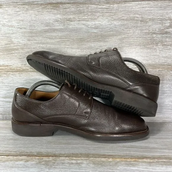 Magnanni Men's Brown Leather Oxfords Dress Shoes Size EU 41 US 8.5