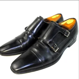 MAGNANNI Men's Oxfords Black Leather Cap Toe Made In Spain Size 11