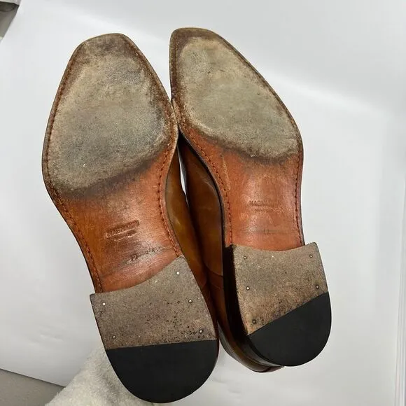 MAGNANNI 'Saffron' Brown Leather‎ Cap Toe Oxfords Men 12 15959