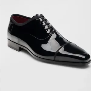 Magnanni Saks Fifth Avenue Collection Men’s Jadiel Patent CapToe Oxfords Size8.5