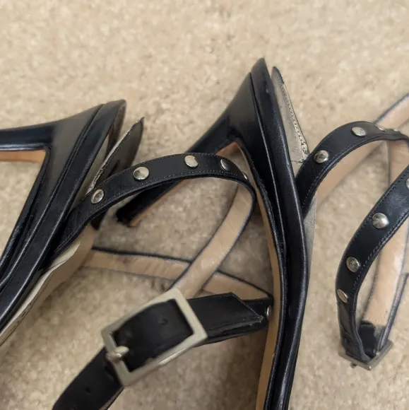 Manolo Blahnik Strappy studded Heels