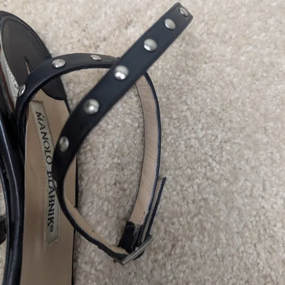 Manolo Blahnik Strappy studded Heels