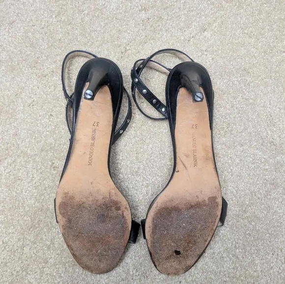 Manolo Blahnik Strappy studded Heels