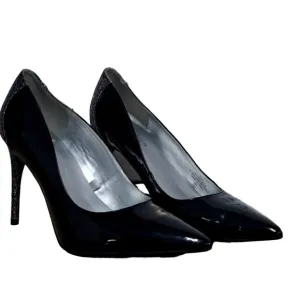 Marc Fisher Black Patent Girafee2-R W/ glitter heels size 8.5
