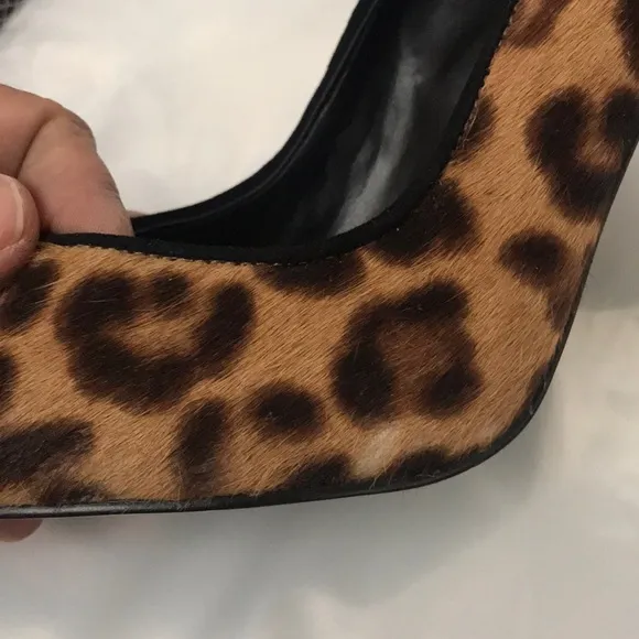 MARC FISHER Hesla Pump Animal Fur Heels 6