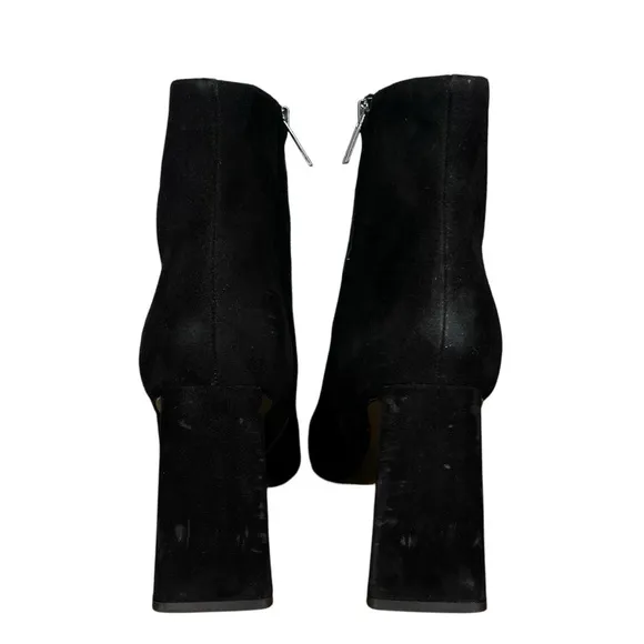 Marc Fisher Kulika  Black Suede Pointed Heeled Bootie NWT Size 8.5
