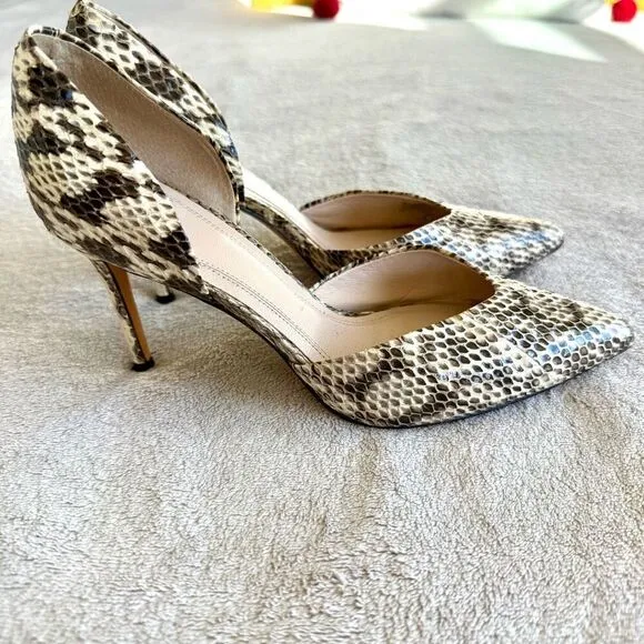 Marc Fisher Animal Print Pointed Toe D’Orsay Pumps