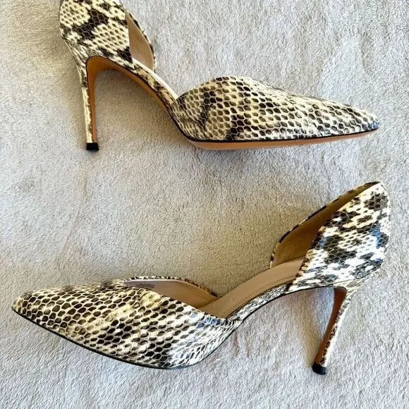 Marc Fisher Animal Print Pointed Toe D’Orsay Pumps