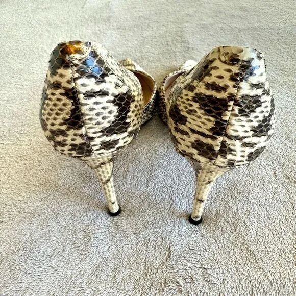 Marc Fisher Animal Print Pointed Toe D’Orsay Pumps