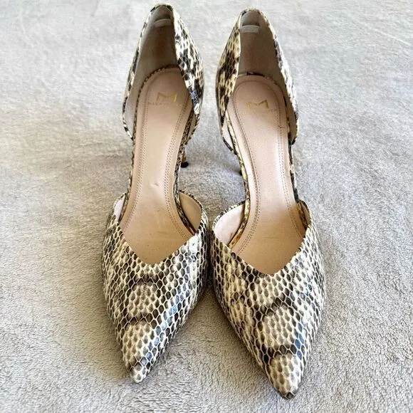 Marc Fisher Animal Print Pointed Toe D’Orsay Pumps