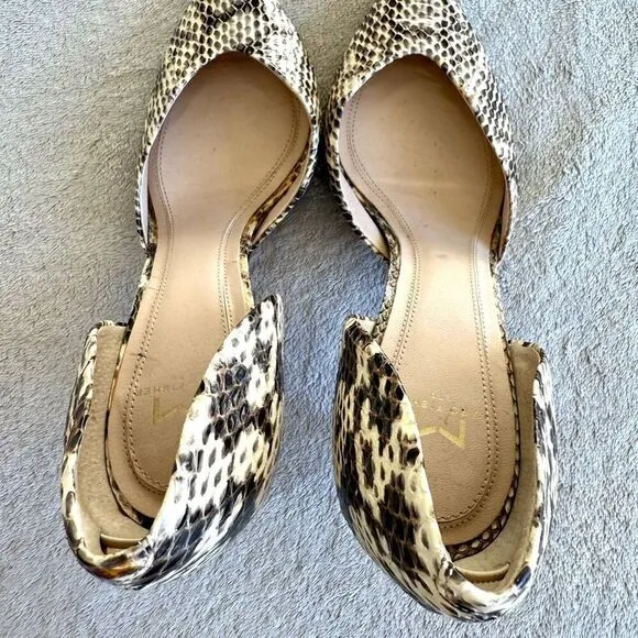 Marc Fisher Animal Print Pointed Toe D’Orsay Pumps