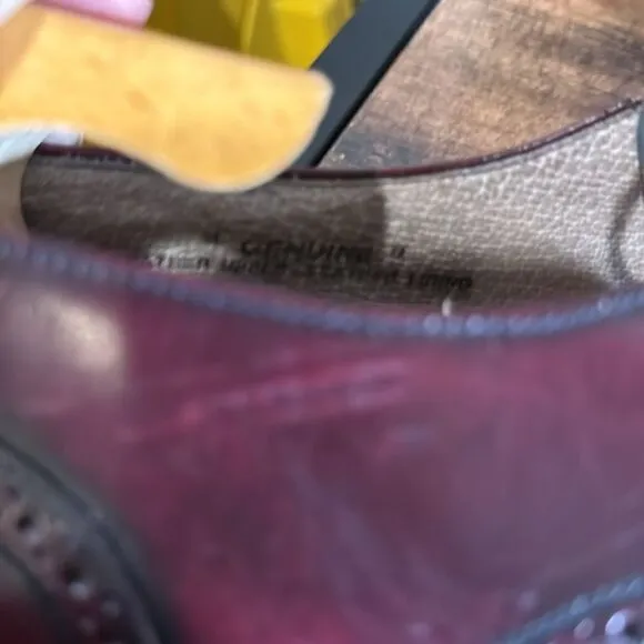 Mario de Gerard burgundy oxfords size 9.5