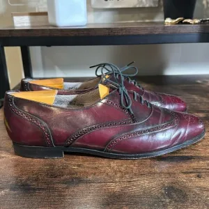 Mario de Gerard burgundy oxfords size 9.5