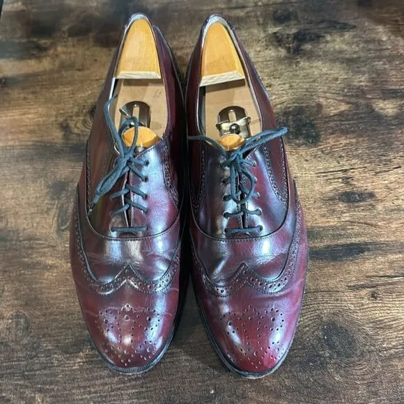 Mario de Gerard burgundy oxfords size 9.5