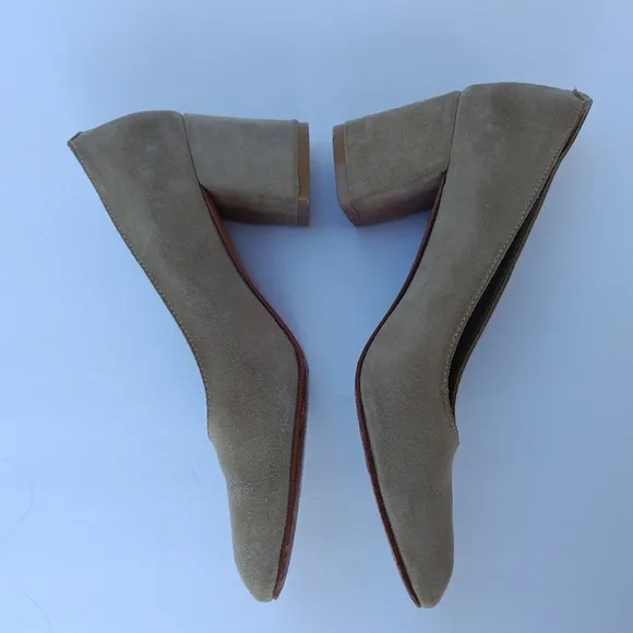 Maryam Nassih Zadeh Tan Suede Classic Pumps Size EU 37.5