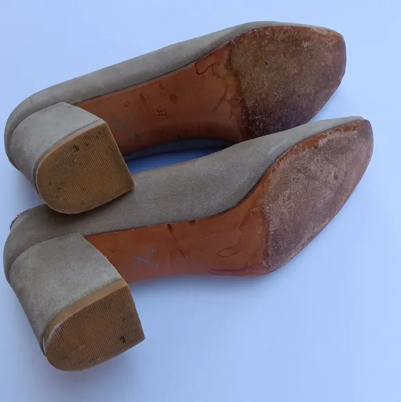 Maryam Nassih Zadeh Tan Suede Classic Pumps Size EU 37.5