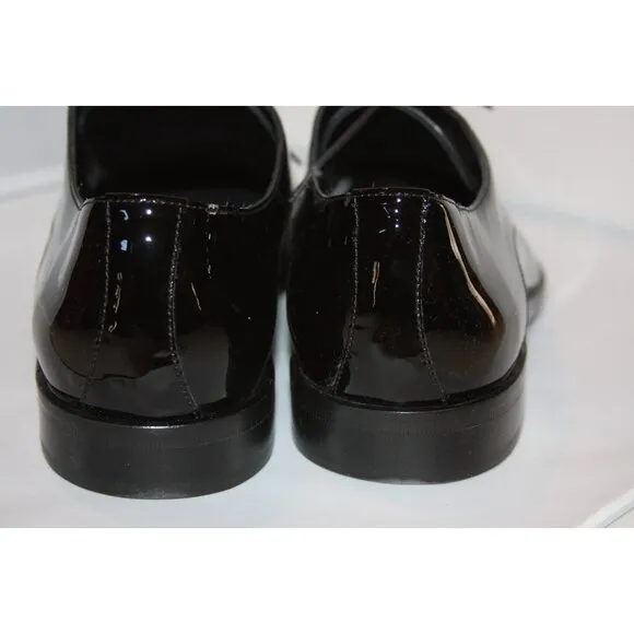 Massimo Matteo Men's 13D 3 eyed Formal Blucher black oxfords