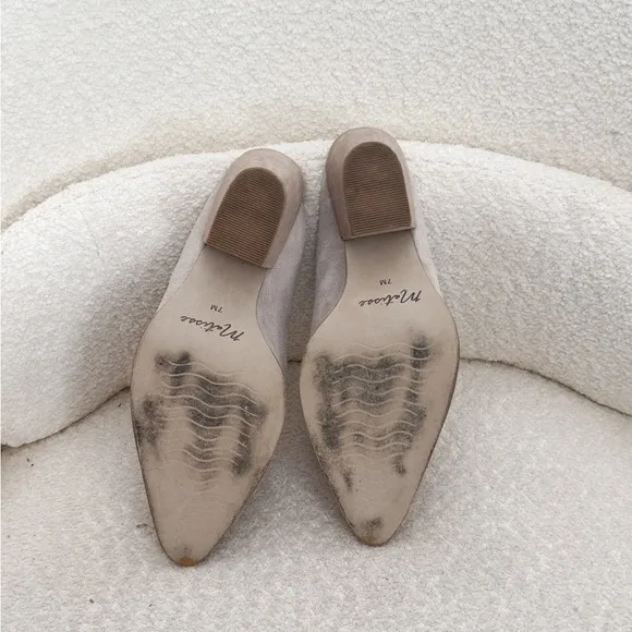 Matisse Cammy Suede Cream Ecru Mules