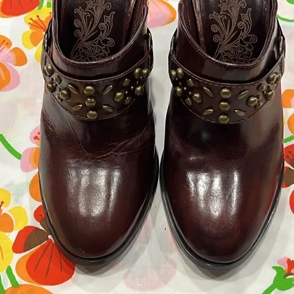 Matisse Leather Mule Clogs Heeled - 8.5 M