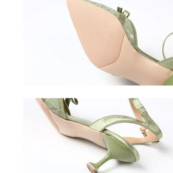 Meadowview Retro Lace Heels