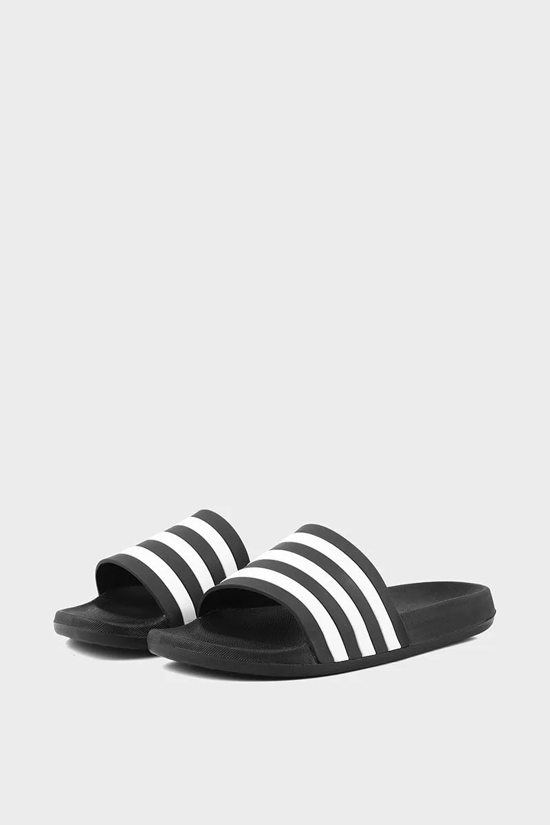 Men Casual Slipper M18032-Blkwht