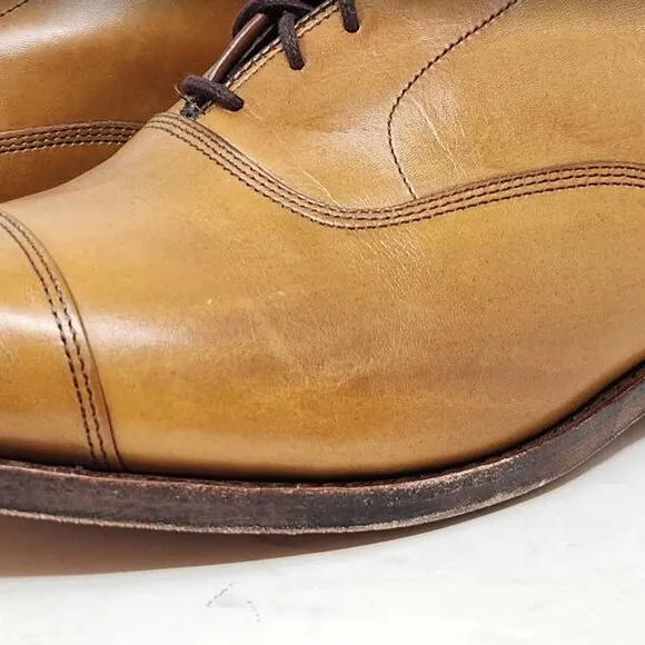 Men's 11 3E (X-Wide) Allen Edmonds Park Avenue oxfords in Walnut Brown 5956
