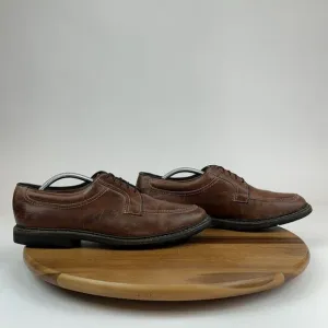 Mens Allen Edmonds Wilbert‎ Brown Leather Lace Up Dress Shoes Oxfords Size 11 D