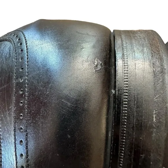 Men’s Barrie LTD Made In England Size 11.5 Black Leather Wingtips Oxfords/Derbys