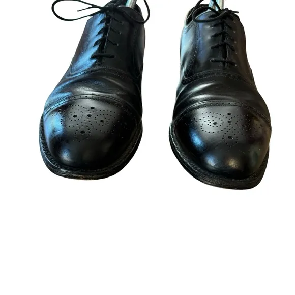 Men’s Barrie LTD Made In England Size 11.5 Black Leather Wingtips Oxfords/Derbys