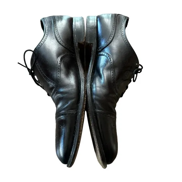 Men’s Barrie LTD Made In England Size 11.5 Black Leather Wingtips Oxfords/Derbys