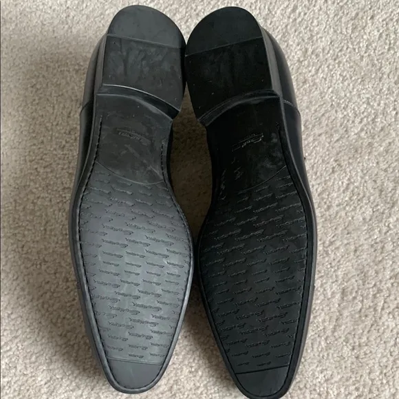 Men's Black Italian Leather Dress Shoes
