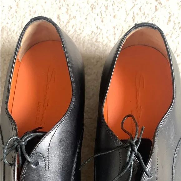 Men's Black Italian Leather Dress Shoes