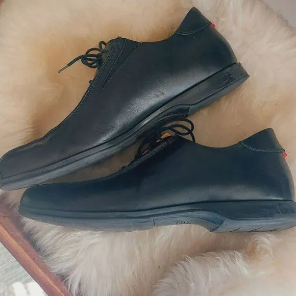 Men's Coach Corwin Black Leather Oxfords Size 10.5 Dress Shoe